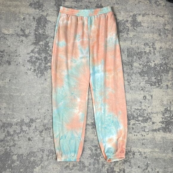 NWT BP Tie Dye Joggers Sweatpants In Blue Pink Tie Dye Sz S - Picture 2 of 12